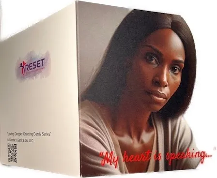 Card LD 001 - My Heart is Speaking - “Loving Deeper Greeting Cards Series”