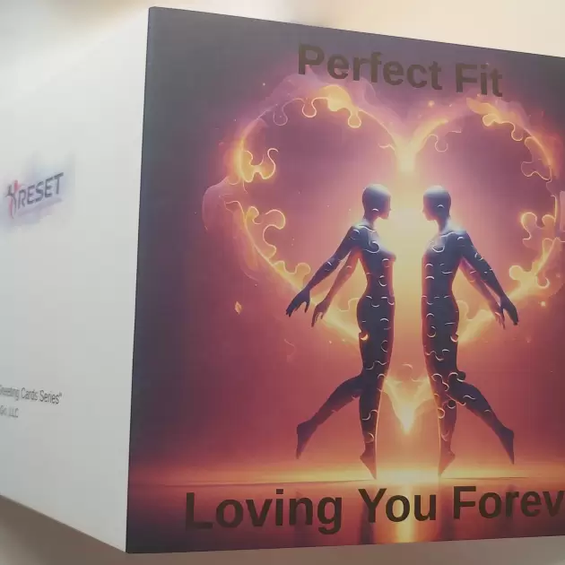 Card LD 002 - Perfect Fit/Loving You Forever - “Loving Deeper Greeting Cards Series”