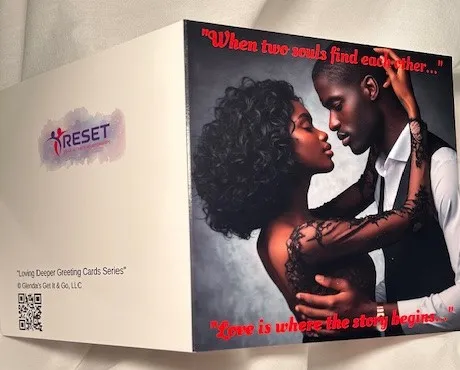 Card LD 003 - When Two Souls Find Each Other - “Loving Deeper Greeting Cards Series”