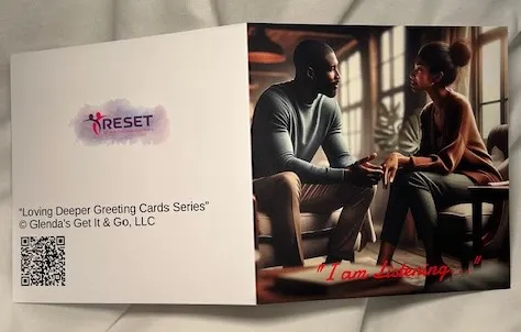 Card LD 004 - I Am Listening - “Loving Deeper Greeting Cards Series”